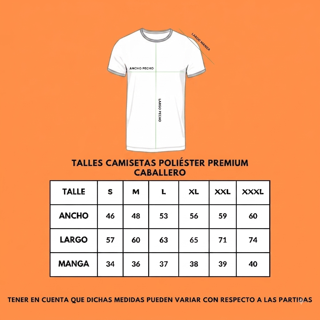 Camiseta Poliéster Adulto Negro