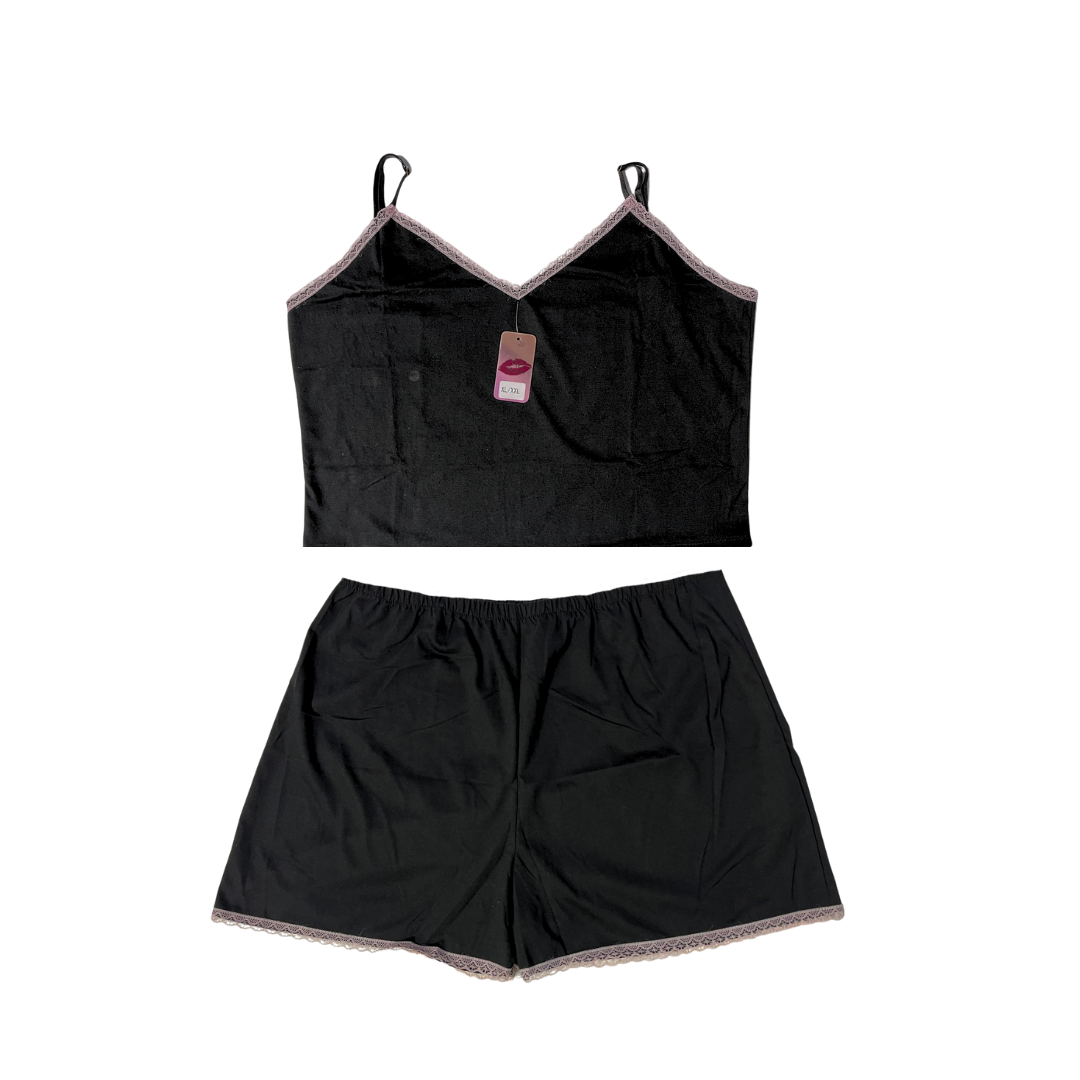Conjunto Pijama Dama Negro