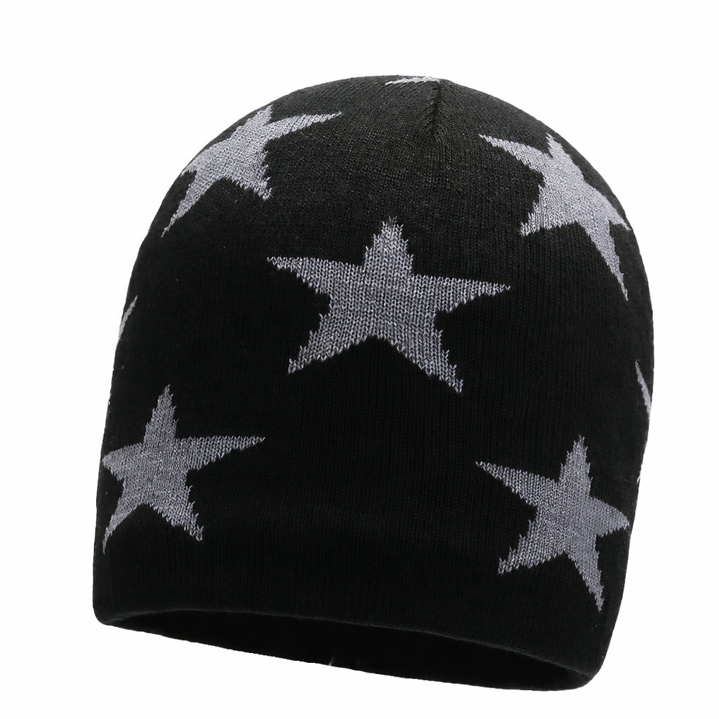 Gorro De Punto Con Patrón De Estrellas
