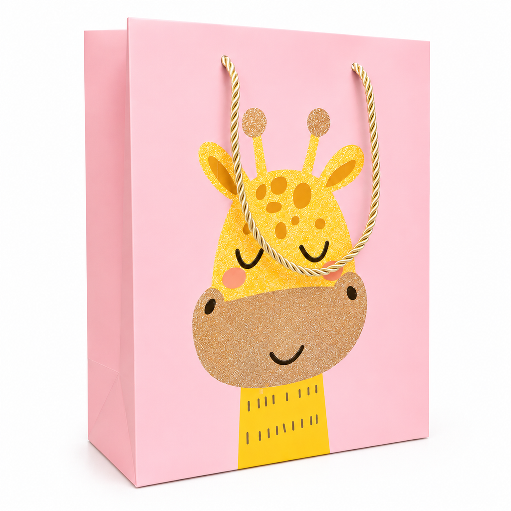 Pack 12 Bolsas Medianas de Regalo – Animales Brillos