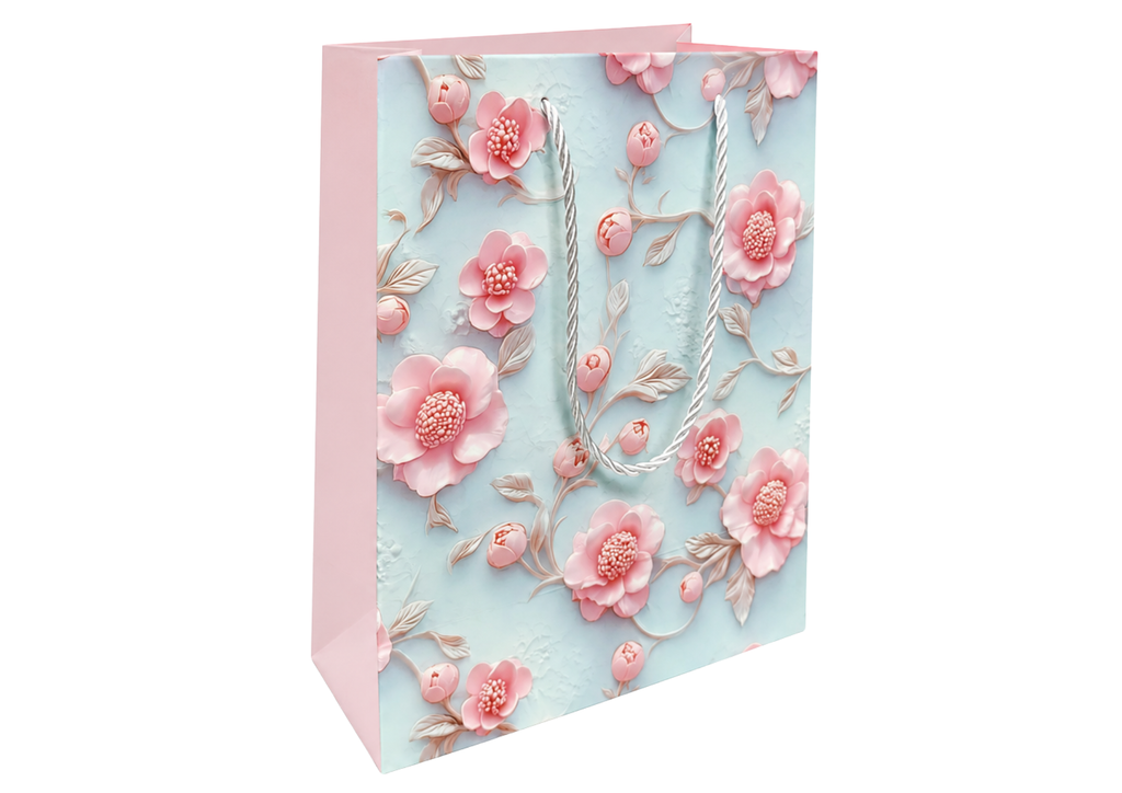 Pack 12 Bolsas Medianas de Regalo – Flores