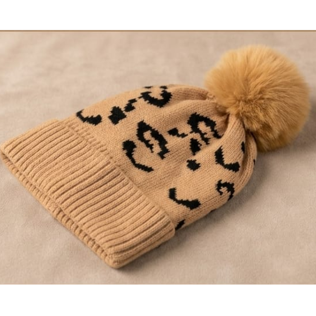 Gorro Tejido Leopardo
