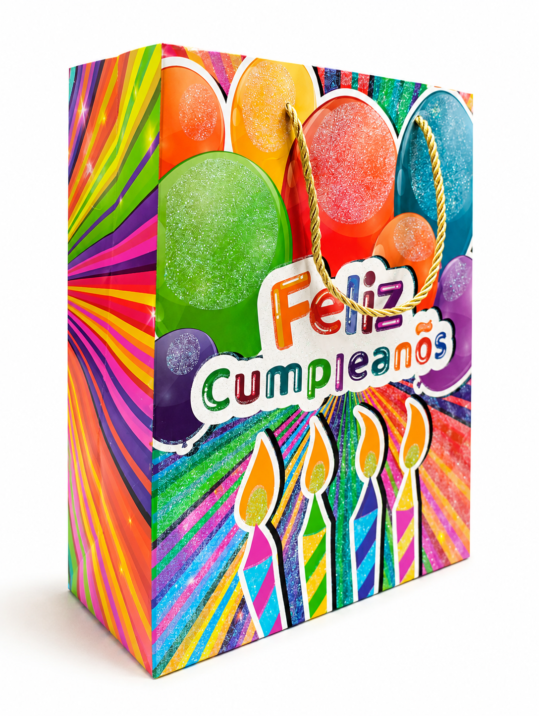 Pack 12 Bolsas Medianas de Regalo–Cumpleaños