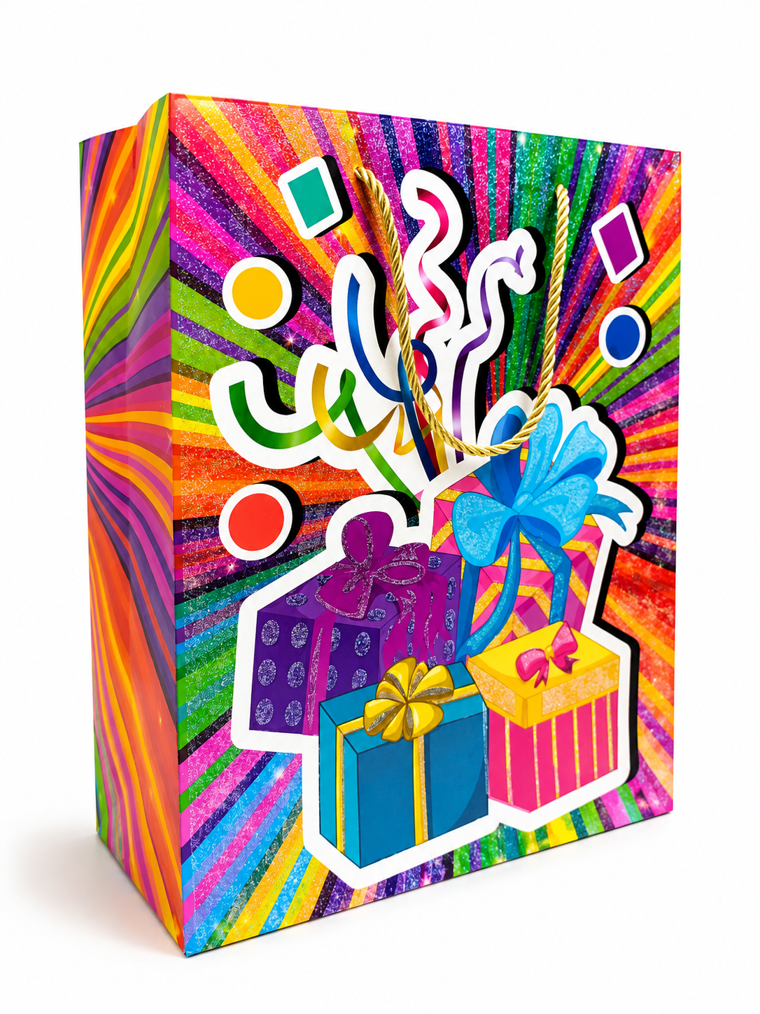 Pack 12 Bolsas Medianas de Regalo–Cumpleaños