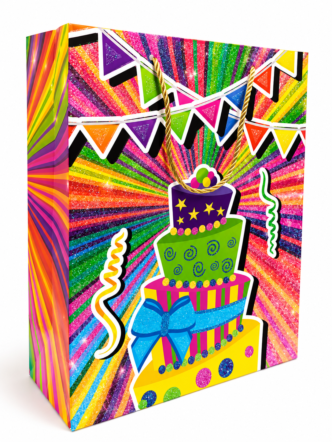 Pack 12 Bolsas Medianas de Regalo–Cumpleaños