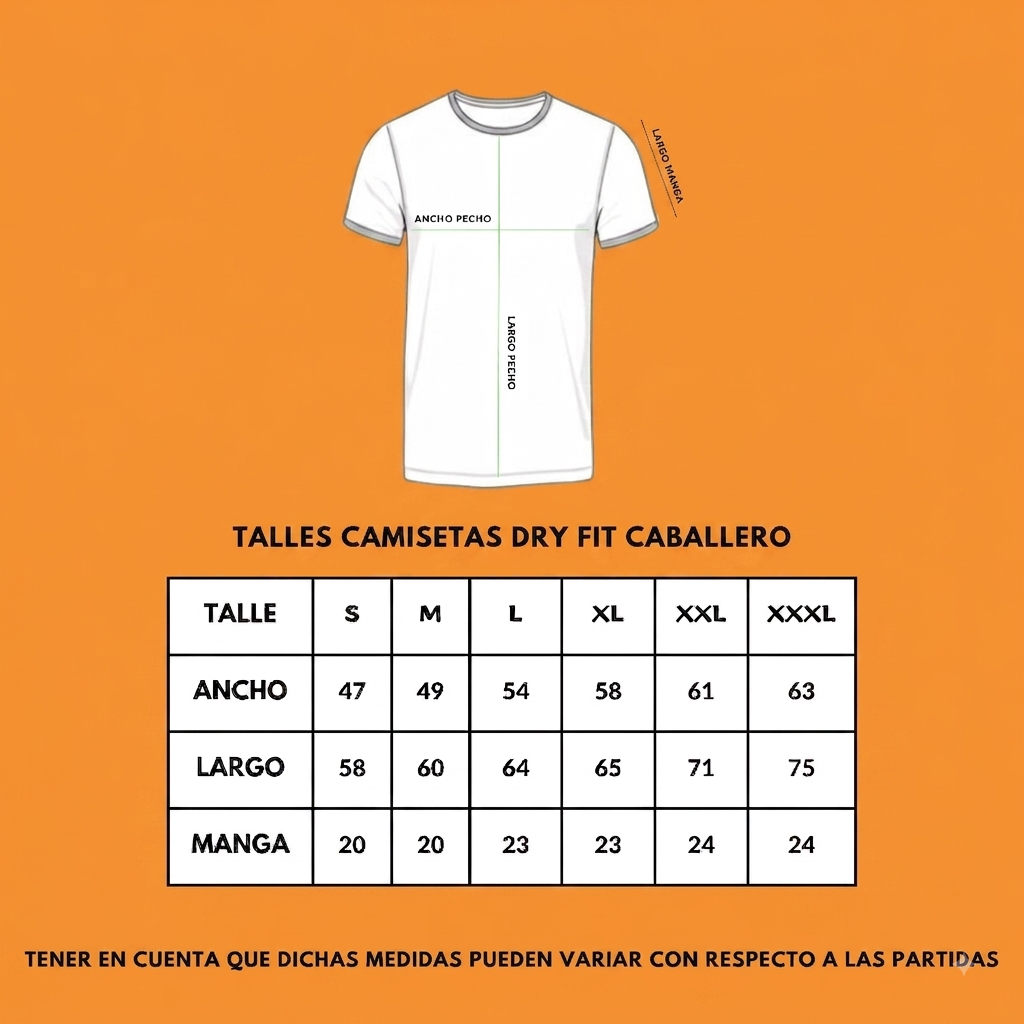 Camiseta DryFit Hombre negro