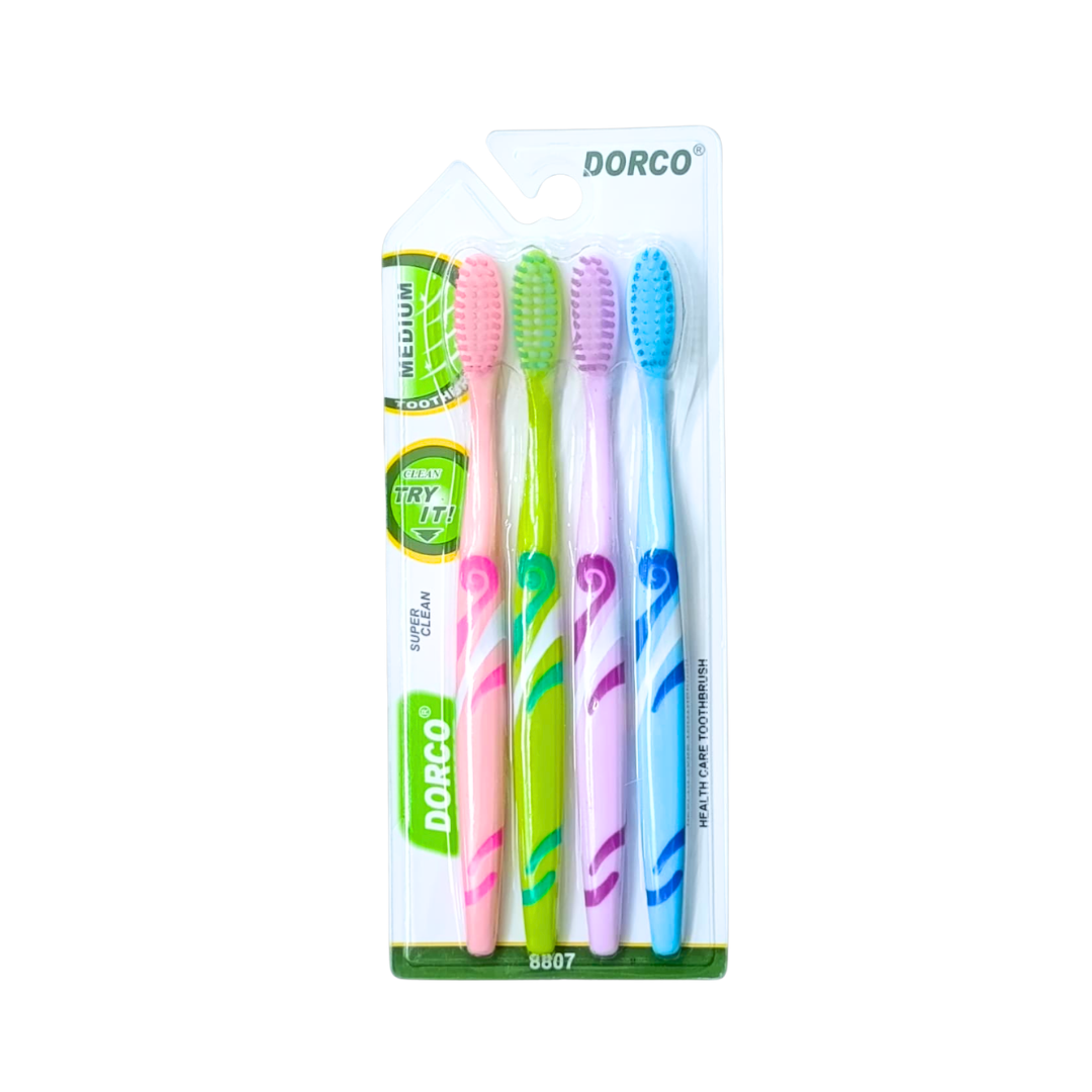 Pack por 4 Cepillos Dentales Super Clean