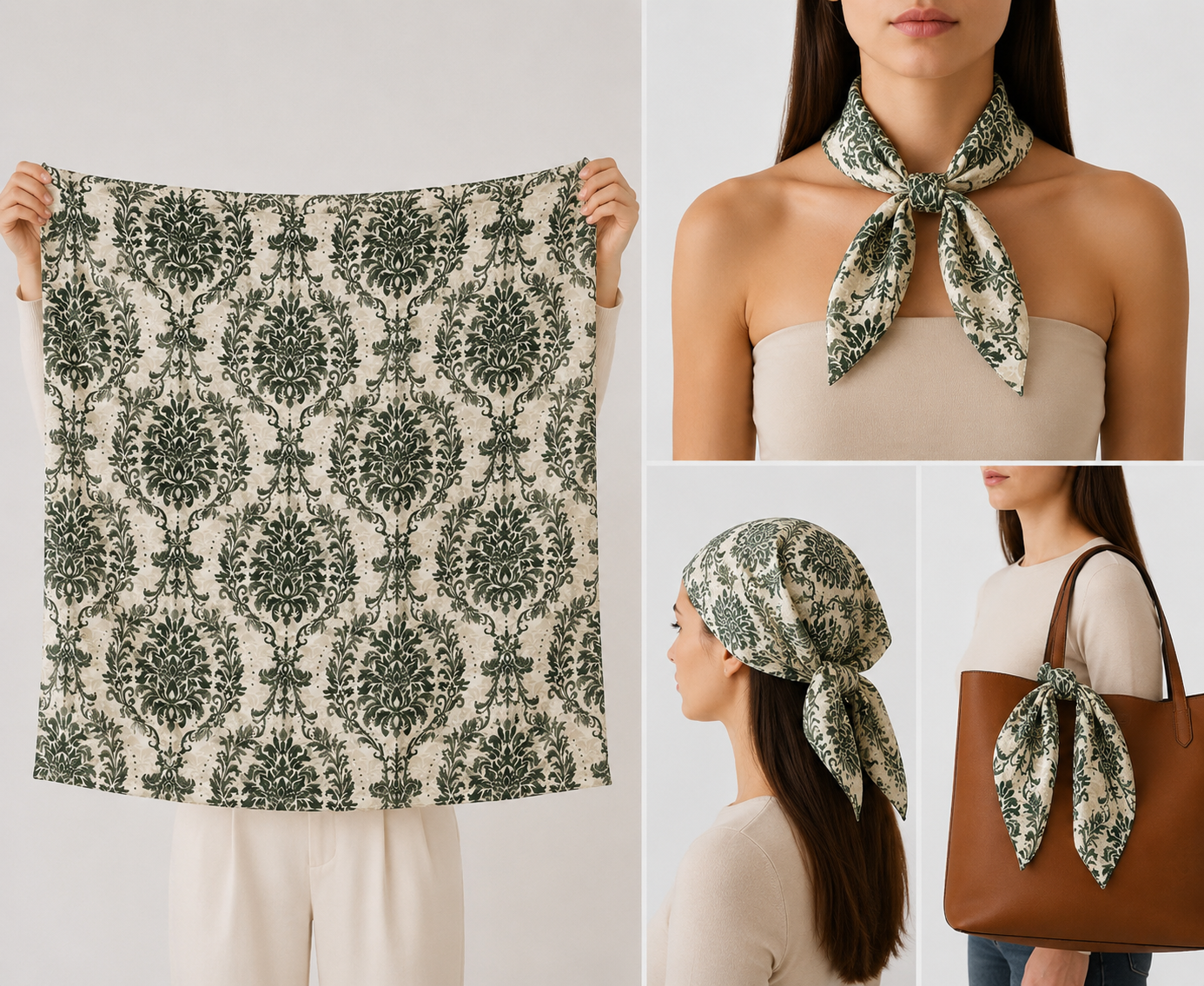 Pañuelos Mujer Seda Estampados