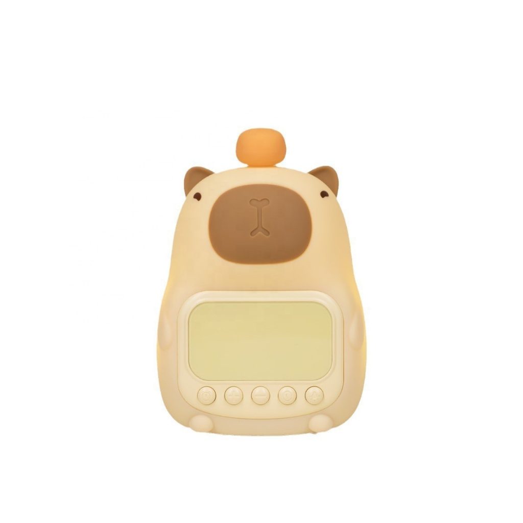Lámpara Veladora Reloj Alarma Capibara