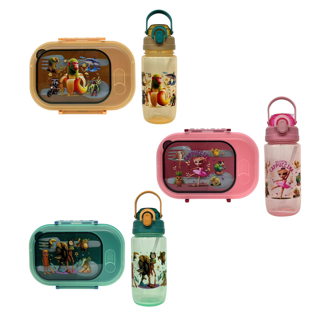 Set Botella + Lonchera Brainrot