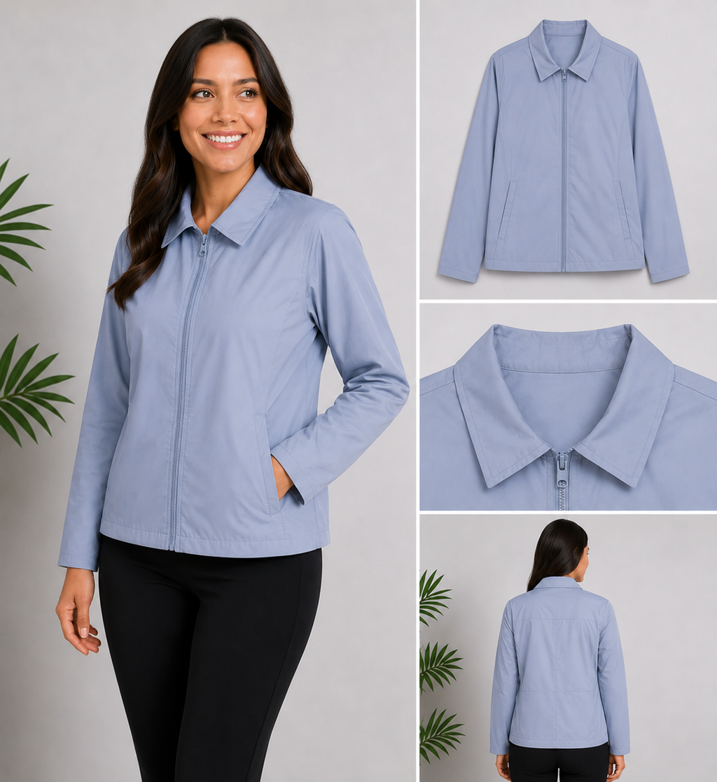 Campera Para Lluvia Gris