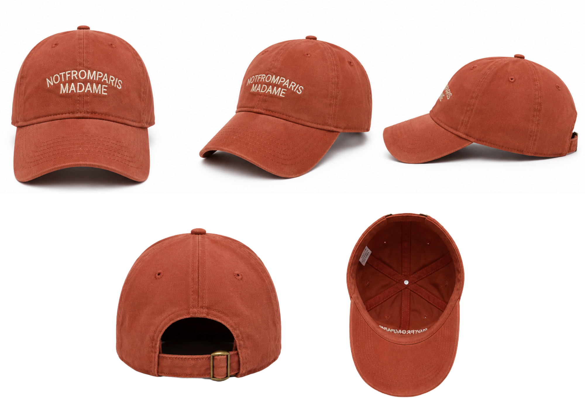 Visera Curva Bordada Unisex