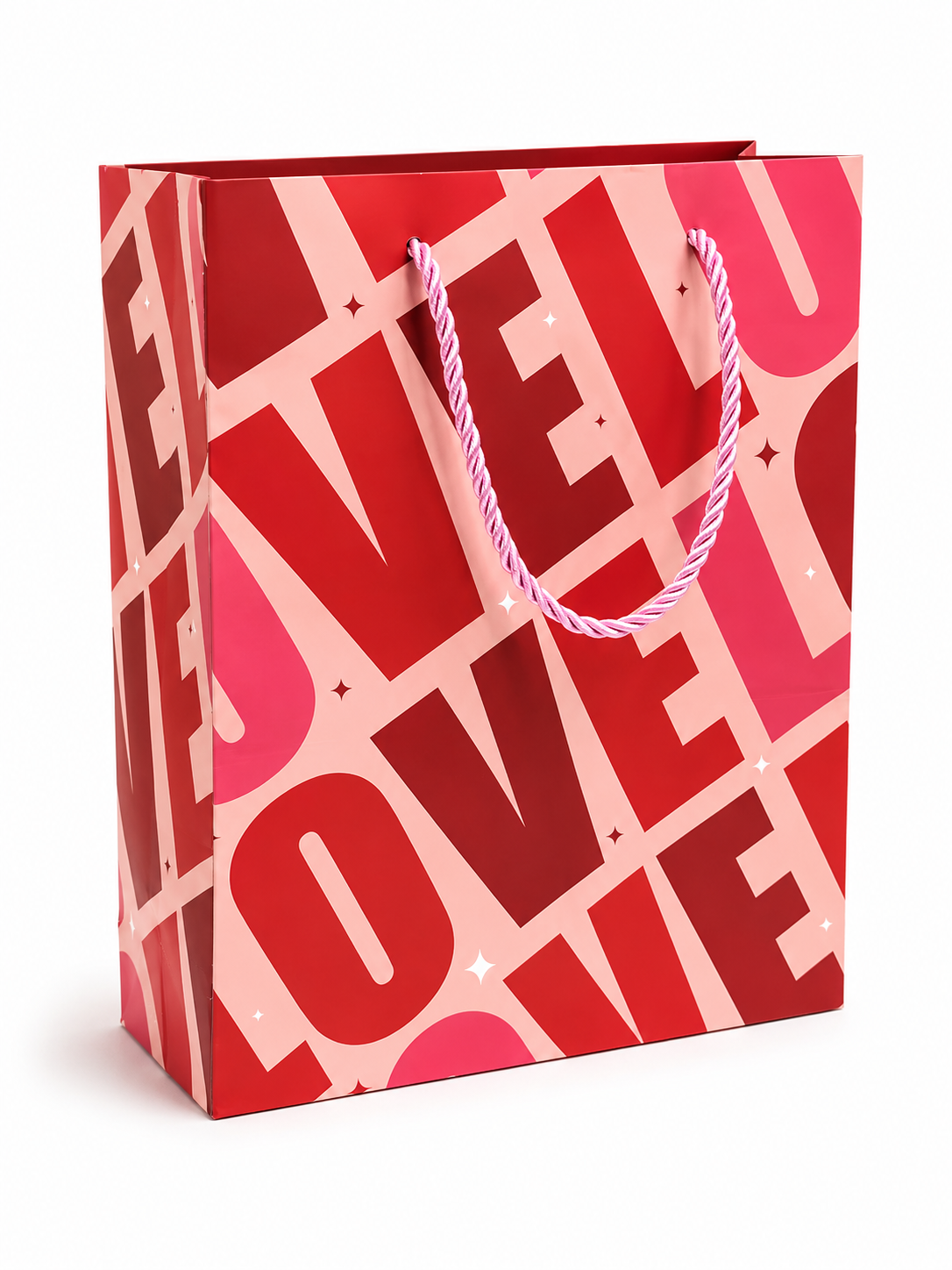 Pack 12 Bolsas Medianas de Regalo–LOVE