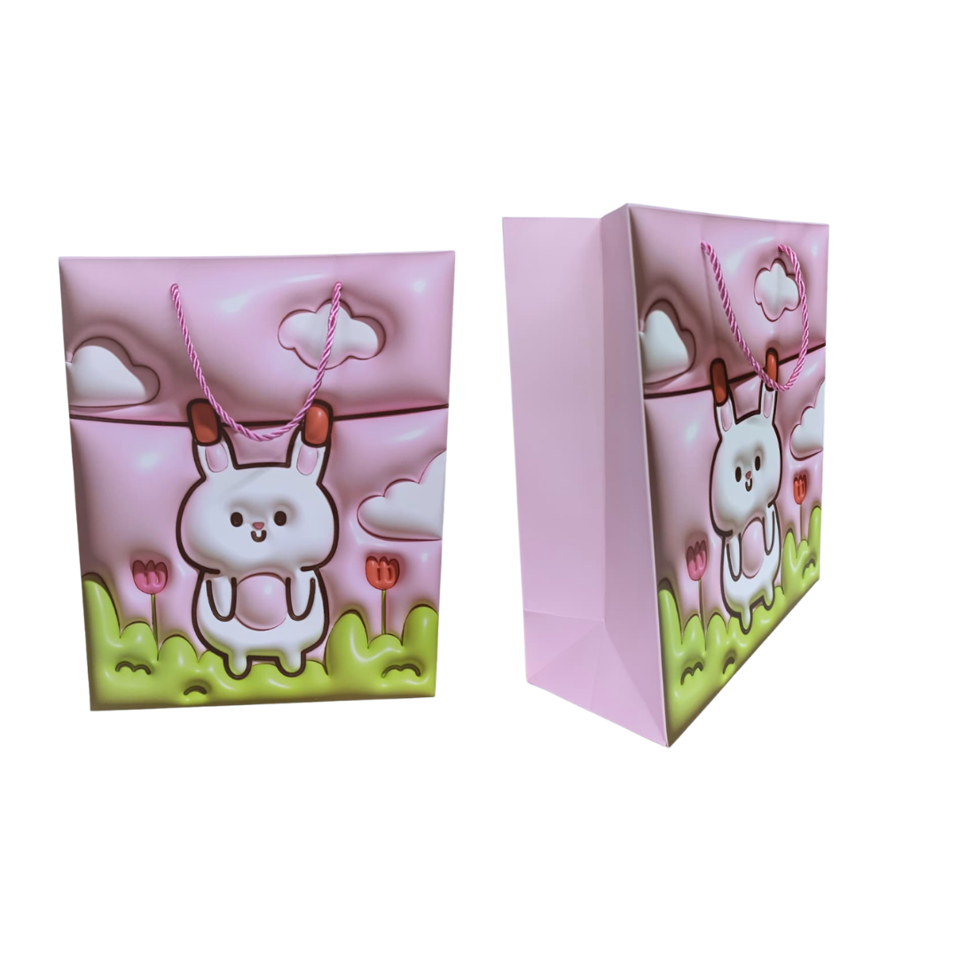 Pack 12 Bolsas Medianas de Regalo-Colección "Soft 3D" Animalitos